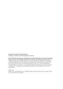 Strategic Foresight bei DaimlerChrysler | pdf