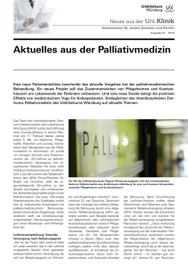 Aktuelles aus der Palliativmedizin