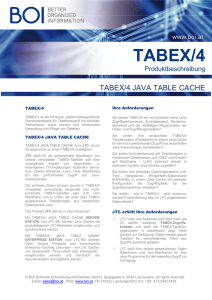 tabex/4 java table cache