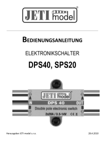 Elektronikschalter DPS40/SPS20