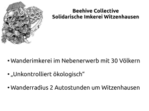 Infos zu Beehive Collective  - Regionale
