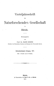 Titelblatt und Inhalt 62. Jahrgang 1917