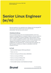 Senior Linux Engineer (w/m)