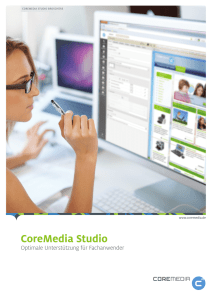 CoreMedia Studio Brochure