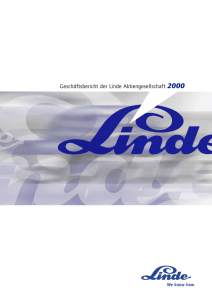 Geschäftsbericht der Linde Aktiengesellschaft 2000