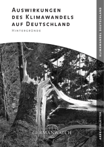 Arbeitsblaetter: Auswirkungen des Klimawandels auf Deutschland