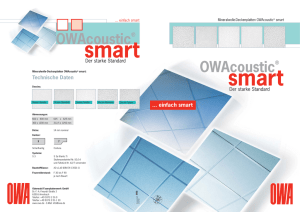 OWAcoustic® smart - Odenwald Faserplattenwerk GmbH