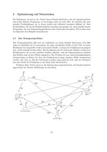 2 Optimierung auf Netzwerken