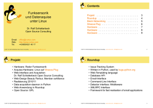 Funksensorik und Datenaquise unter Linux