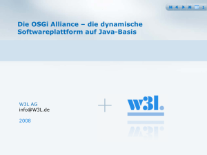 Die OSGi Alliance – die dynamische Softwareplattform auf Java