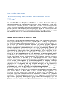 Prof. Dr. Károly Kapronczay „Polnische Flüchtlinge auf ungarischen