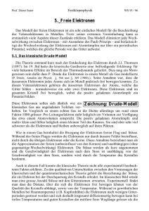 5. Freie Elektronen Zeichnung: Drude