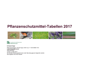 Pflanzenschutzmittel Tabellen 2017 Stand 6. März 2017
