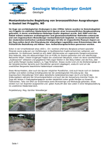 Lesen Sie mehr... - Geologie Weixelberger GmbH
