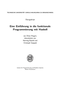 Eine Einführung in die funktionale Programmierung mit Haskell