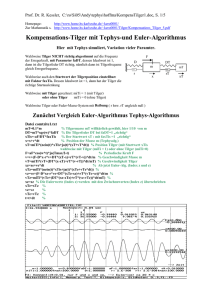 Kompensations-Tilger mit Tephys-und Euler