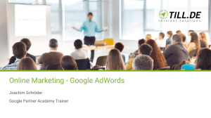 Online Marketing - Google AdWords