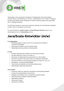 Stellenangebot Java-Scala Entwickler