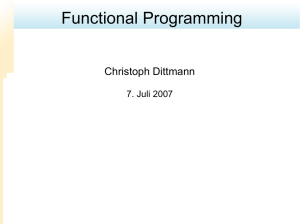 Christoph - Funktionale Programmierung mit Haskell