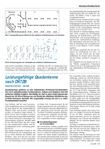 Leistungsfähige Quadantenne nach DK7ZB