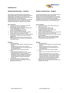 Systemanforderungen – Deutsch