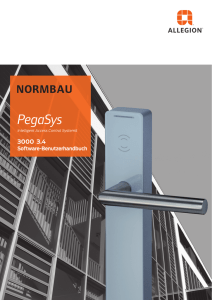 Software-Benutzerhandbuch  - PegaSys Access Control