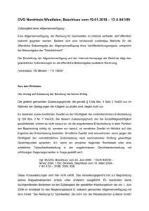 OVG Nordrhein-Westfalen, Beschluss vom 19.01.2010 – 13 A 841/09