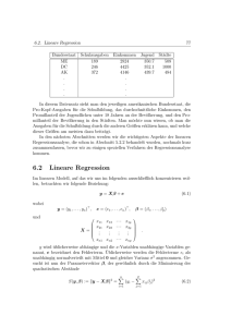 6.2 Lineare Regression - Institut für Statistik und