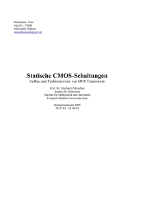 Statische CMOS-Schaltungen - Fakultät für Mathematik und Informatik