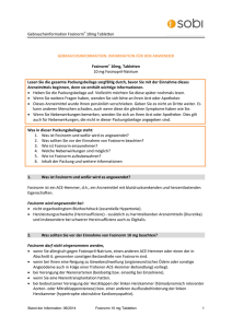 Gebrauchsinformation Fosinorm 10 mg Tabletten