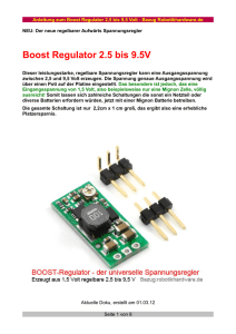 Boost Regulator 2.5 bis 9.5V