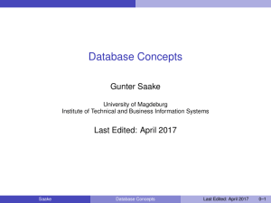 Database Concepts - DBSE