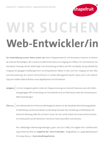 Web-Entwickler/in
