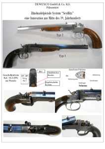 Zündnadelpistole System “Seydlitz” eine Innovation aus Mitte des 19