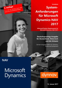 Systemanforderungen (deutsch) Microsoft Dynamics NAV 2017 by