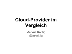 Cloud-Provider im Vergleich