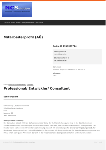 Professional/ Entwickler/ Consultant - expert-profiles.com