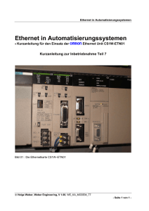 Ethernet in Automatisierungssystemen