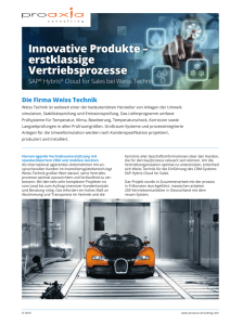 SAP® Hybris® Cloud for Sales bei Weiss Technik (PDF DE)