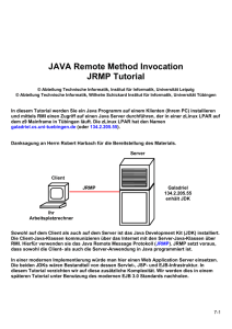 JAVA Remote Method Invocation JRMP Tutorial