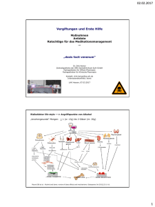 Vergiftungen und Erste Hilfe