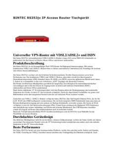 Universeller VPN-Router mit VDSL2/ADSL2+ und