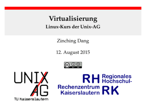 Virtualisierung - Linux-Kurs der Unix-AG