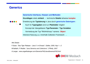 Generics - DHBW Mosbach