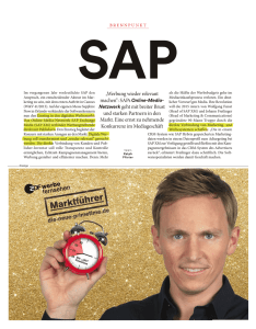 „Werbung wieder relevant machen“: SAPs Online-Media