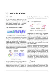 12 Laser in der Medizin - Experimentelle Physik III