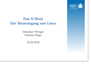 Das U-Boot Der Bootvorgang von Linux