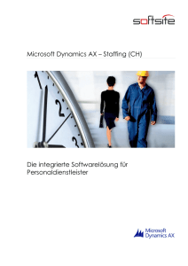Microsoft Dynamics AX – Staffing (CH) Die integrierte