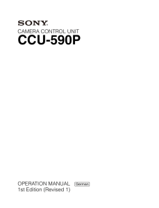CCU-590P - Sony DE