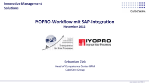 IYOPRO-Workflow mit SAP